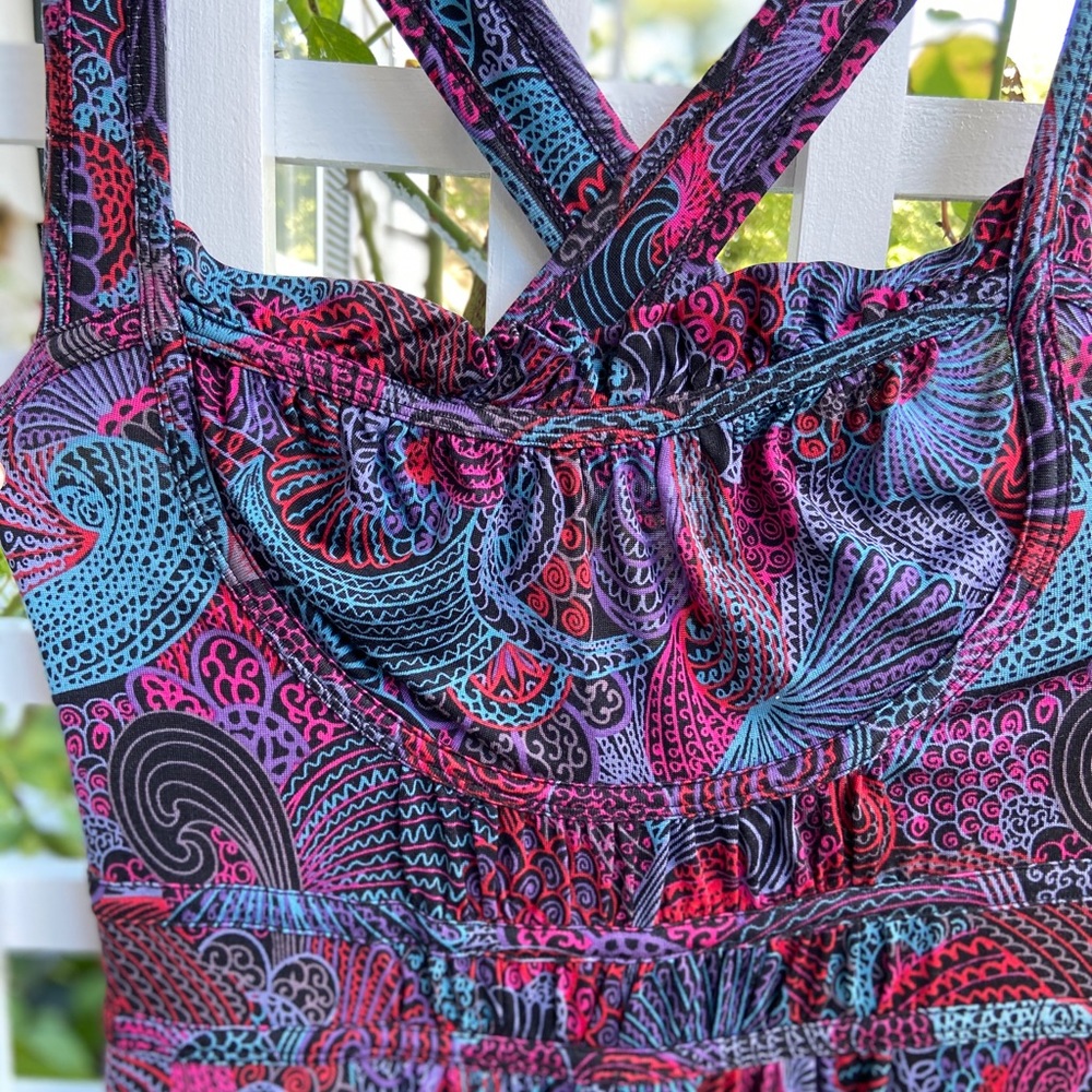 Marc Jacobs Cross Strap Multicolor Cocktail Dress